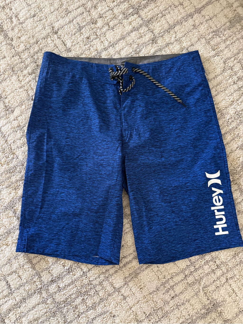 Hurley Royal Blue Men's Boardshorts With White Logo